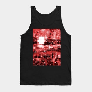 Twinkle Red Disco Ball Pattern Tank Top